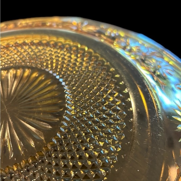 Two (2) Vintage Depression Glass Clear "Daisy" Indiana Glass 11.25” Platters - Picture 2 of 11